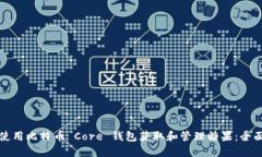 如何使用比特币 Core 钱包